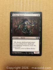 MaxSold Auction: Magic: The Gathering - Nether Horror (M11 Core Set 2011) - Calgary (Alberta, Canada) SELLER MANAGED Downsizing Online Auction - Rundleville Drive Ne