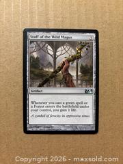 MaxSold Auction: Staff of the Wild Magus — Magic: The Gathering (M14) - Calgary (Alberta, Canada) SELLER MANAGED Downsizing Online Auction - Rundleville Drive Ne