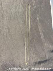 MaxSold Auction: 10K Yellow Gold Necklace, 18 in, Spring Ring Clasp - Kawartha Lakes (Ontario, Canada) PARTNER MANAGED Downsizing Online Auction - Sugarbush Trail