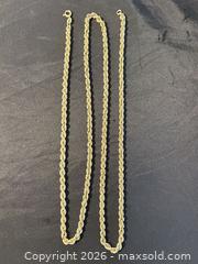 MaxSold Auction: 14K Yellow Gold Rope Chain Necklace, 24 in - Kawartha Lakes (Ontario, Canada) PARTNER MANAGED Downsizing Online Auction - Sugarbush Trail