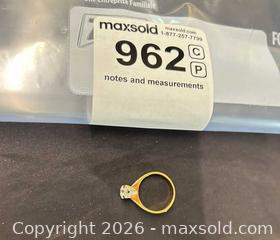 MaxSold Auction: 14K Yellow & White Gold Engagement Ring with 0.64 ct Diamond - Kawartha Lakes (Ontario, Canada) PARTNER MANAGED Downsizing Online Auction - Sugarbush Trail
