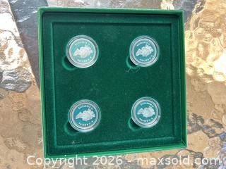 MaxSold Auction: 1997 Canadian Silver Coins (4) with Presentation Box and Capsules - Kawartha Lakes (Ontario, Canada) PARTNER MANAGED Downsizing Online Auction - Sugarbush Trail