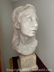 MaxSold Auction: After Jules Dalou. Head of a Young Man (Angelino Cartione) - Kawartha Lakes (Ontario, Canada) PARTNER MANAGED Downsizing Online Auction - Sugarbush Trail
