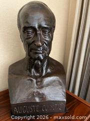 MaxSold Auction: Antoine Etex.    Bronze Bust of Auguste Comte  - Kawartha Lakes (Ontario, Canada) PARTNER MANAGED Downsizing Online Auction - Sugarbush Trail
