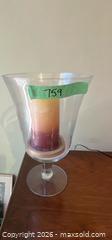 MaxSold Auction: ANTOINE ETEX Modello for A Holy Water Stoup and Glass Hurricane & Pillar Candle - Kawartha Lakes (Ontario, Canada) PARTNER MANAGED Downsizing Online Auction - Sugarbush Trail