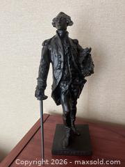 MaxSold Auction: Jules Dalou  Marquis de Lafayette Bronze Figurine of 18th-Century Military Gentleman - Kawartha Lakes (Ontario, Canada) PARTNER MANAGED Downsizing Online Auction - Sugarbush Trail