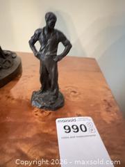 MaxSold Auction: Jules Dalou.  Standing Man (worker) Bronze - Kawartha Lakes (Ontario, Canada) PARTNER MANAGED Downsizing Online Auction - Sugarbush Trail