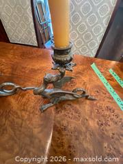 MaxSold Auction: Lot of 5 Brass Figural Dragon/Griffin Candlesticks - Kawartha Lakes (Ontario, Canada) PARTNER MANAGED Downsizing Online Auction - Sugarbush Trail