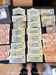 MaxSold Auction: Mixed Lot of Canadian and US Paper Banknotes - Kawartha Lakes (Ontario, Canada) PARTNER MANAGED Downsizing Online Auction - Sugarbush Trail