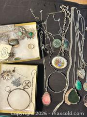 MaxSold Auction: Mixed Metal Vintage Jewelry Lot with Multiple Stone Inlays - Kawartha Lakes (Ontario, Canada) PARTNER MANAGED Downsizing Online Auction - Sugarbush Trail
