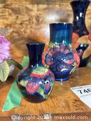 MaxSold Auction: Moorcroft Pottery Set of 3 Decorative Vases Made in England - Kawartha Lakes (Ontario, Canada) PARTNER MANAGED Downsizing Online Auction - Sugarbush Trail