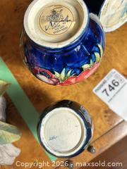 MaxSold Auction: Moorcroft Pottery Set of 3 Decorative Vases Made in England - Kawartha Lakes (Ontario, Canada) PARTNER MANAGED Downsizing Online Auction - Sugarbush Trail