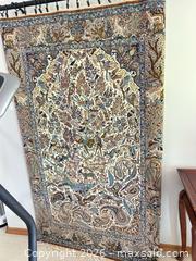 MaxSold Auction: Persian Oriental Area Rug 70 x 45 in Cream Blue Tan - Kawartha Lakes (Ontario, Canada) PARTNER MANAGED Downsizing Online Auction - Sugarbush Trail