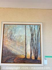 MaxSold Auction: Signed Oil on Canvas Impressionist Landscape Painting, Framed - Kawartha Lakes (Ontario, Canada) PARTNER MANAGED Downsizing Online Auction - Sugarbush Trail