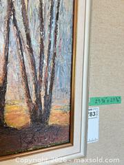 MaxSold Auction: Signed Oil on Canvas Impressionist Landscape Painting, Framed - Kawartha Lakes (Ontario, Canada) PARTNER MANAGED Downsizing Online Auction - Sugarbush Trail