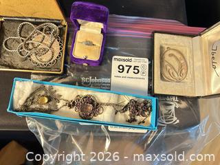 MaxSold Auction: Victorian-Style Mixed Metal Jewelry Lot with Glass Stones - Kawartha Lakes (Ontario, Canada) PARTNER MANAGED Downsizing Online Auction - Sugarbush Trail