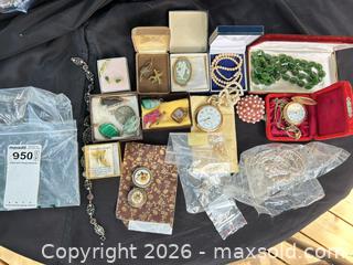 MaxSold Auction: Vintage Mixed Jewelry Lot with Pocket Watch & Beaded Necklaces - Kawartha Lakes (Ontario, Canada) PARTNER MANAGED Downsizing Online Auction - Sugarbush Trail