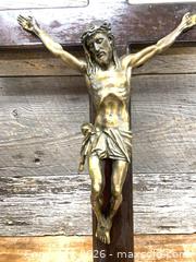 MaxSold Auction: A Large Crucifix on Hardwood Cross 36x24” - Toronto (Ontario, Canada) SELLER MANAGED Reseller Online Auction -  Bloor Street West