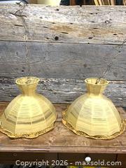 MaxSold Auction: A Pair of Thread Shade Swag Lamps with Crochet Trim - Toronto (Ontario, Canada) SELLER MANAGED Reseller Online Auction -  Bloor Street West