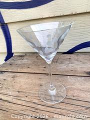 MaxSold Auction: Mikasa set of 4 Crystal Martini Glasses- all signed  - Toronto (Ontario, Canada) SELLER MANAGED Reseller Online Auction -  Bloor Street West