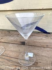 MaxSold Auction: Mikasa set of 4 Crystal Martini Glasses- all signed  - Toronto (Ontario, Canada) SELLER MANAGED Reseller Online Auction -  Bloor Street West