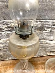 MaxSold Auction: Two Antique Coal Oil Lampsq - Toronto (Ontario, Canada) SELLER MANAGED Reseller Online Auction -  Bloor Street West