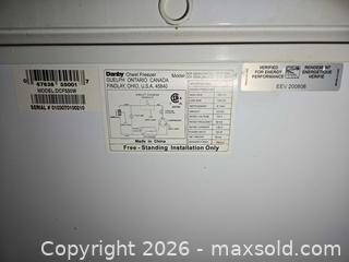 MaxSold Auction: Danby DCF550W 5.5 cu ft Chest Freezer - White - Quinte West (Ontario, Canada) SELLER MANAGED Estate Sale Online Auction - Foxboro Stirling Road