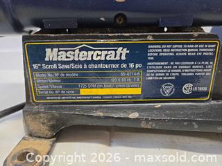 MaxSold Auction: Mastercraft 16" Scroll Saw Model 55-6714-6 120V - Quinte West (Ontario, Canada) SELLER MANAGED Estate Sale Online Auction - Foxboro Stirling Road
