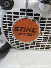 MaxSold Auction: Stihl MS 361 Gas Chainsaw 20 in Bar - Quinte West (Ontario, Canada) SELLER MANAGED Estate Sale Online Auction - Foxboro Stirling Road