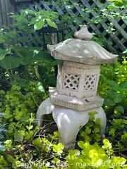 MaxSold Auction: Pair of Concrete Japanese Pagoda Garden Lanterns B - Ottawa (Ontario, Canada) Moving Online Auction - Waverley Street