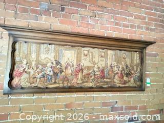 MaxSold Auction: Rococo Salon Scene Wall Tapestry in Wood Frame A - Ottawa (Ontario, Canada) Moving Online Auction - Waverley Street