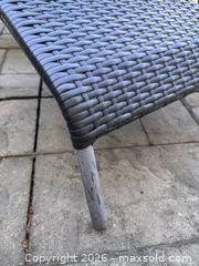 MaxSold Auction: 4pc Outdoor Resin Wicker Patio Lounge Chairs & Ottomans Set - Backyard Furniture - Oakville (Ontario, Canada) SELLER MANAGED Downsizing Online Auction - Willowridge Court