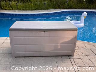 MaxSold Auction: Black & Decker Large Outdoor Storage Box Rolling Deck Chest Patio Pool Toy - Oakville (Ontario, Canada) SELLER MANAGED Downsizing Online Auction - Willowridge Court