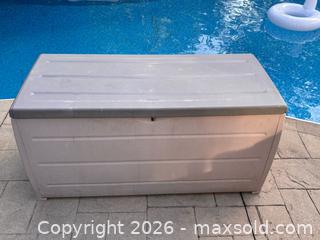 MaxSold Auction: Black & Decker Large Outdoor Storage Box Rolling Deck Chest Patio Pool Toy - Oakville (Ontario, Canada) SELLER MANAGED Downsizing Online Auction - Willowridge Court