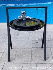 MaxSold Auction: Frog Bird Bath Garden Statue Metal Stand Patio Water Basin Outdoor Decor - Oakville (Ontario, Canada) SELLER MANAGED Downsizing Online Auction - Willowridge Court