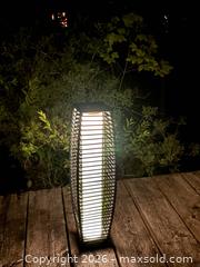 MaxSold Auction: Solar Wicker Floor Lantern Outdoor Patio Garden Light 32" Tall Column Lamp - Oakville (Ontario, Canada) SELLER MANAGED Downsizing Online Auction - Willowridge Court