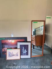 MaxSold Auction: Lot of Framed Prints and 2 Full-Length Mirrors - Oak Bay (British Columbia, Canada) PARTNER MANAGED Moving Online Auction - Byng Street