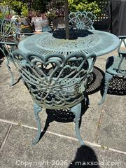 MaxSold Auction: Outdoor Patio Dining Set with Umbrella - Oak Bay (British Columbia, Canada) PARTNER MANAGED Moving Online Auction - Byng Street