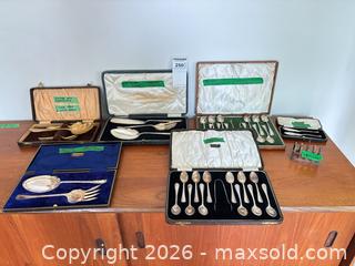 MaxSold Auction: Vintage Mixed-Metal Flatware & Serving Pieces Lot (10+ pcs) - Oak Bay (British Columbia, Canada) PARTNER MANAGED Moving Online Auction - Byng Street