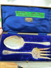 MaxSold Auction: Vintage Mixed-Metal Flatware & Serving Pieces Lot (10+ pcs) - Oak Bay (British Columbia, Canada) PARTNER MANAGED Moving Online Auction - Byng Street