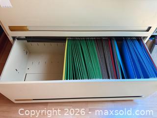 MaxSold Auction: Beige Metal 2-Drawer Lateral File Cabinet, 36 x 18 x 27.5 inches - North Saanich (British Columbia, Canada) PARTNER MANAGED Estate Sale Online Auction - Woodcreek Drive