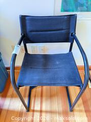 MaxSold Auction: Black Metal Director-Style Canvas Chair - North Saanich (British Columbia, Canada) PARTNER MANAGED Estate Sale Online Auction - Woodcreek Drive