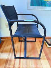 MaxSold Auction: Black Metal Director-Style Canvas Chair - North Saanich (British Columbia, Canada) PARTNER MANAGED Estate Sale Online Auction - Woodcreek Drive