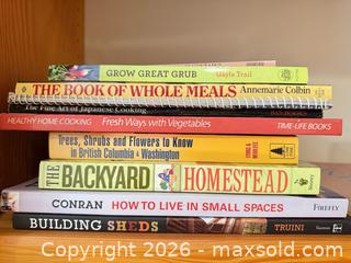 MaxSold Auction: Lot of 15–25 Gardening, Cooking, DIY & Language Books - North Saanich (British Columbia, Canada) PARTNER MANAGED Estate Sale Online Auction - Woodcreek Drive