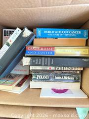 MaxSold Auction: Lot of 50+ Books - Mixed Genres, Hardcover & Paperback - North Saanich (British Columbia, Canada) PARTNER MANAGED Estate Sale Online Auction - Woodcreek Drive