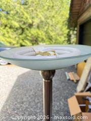 MaxSold Auction: Modern Brushed Nickel Floor Lamp with Frosted Glass Shade - North Saanich (British Columbia, Canada) PARTNER MANAGED Estate Sale Online Auction - Woodcreek Drive