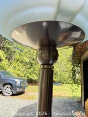 MaxSold Auction: Modern Brushed Nickel Floor Lamp with Frosted Glass Shade - North Saanich (British Columbia, Canada) PARTNER MANAGED Estate Sale Online Auction - Woodcreek Drive