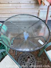 MaxSold Auction: Patio Dining Set with Round Glass Table and 2 Chairs - North Saanich (British Columbia, Canada) PARTNER MANAGED Estate Sale Online Auction - Woodcreek Drive