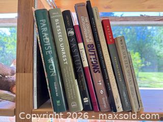 MaxSold Auction: Shelf and Contents including Mixed Books, Seashells, Driftwood & Natural Decor Lot - North Saanich (British Columbia, Canada) PARTNER MANAGED Estate Sale Online Auction - Woodcreek Drive