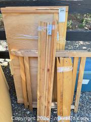 MaxSold Auction: Single/Twin Solid Wood Bed Frame Parts - Headboard, Footboard, Slats, Side Rails - North Saanich (British Columbia, Canada) PARTNER MANAGED Estate Sale Online Auction - Woodcreek Drive